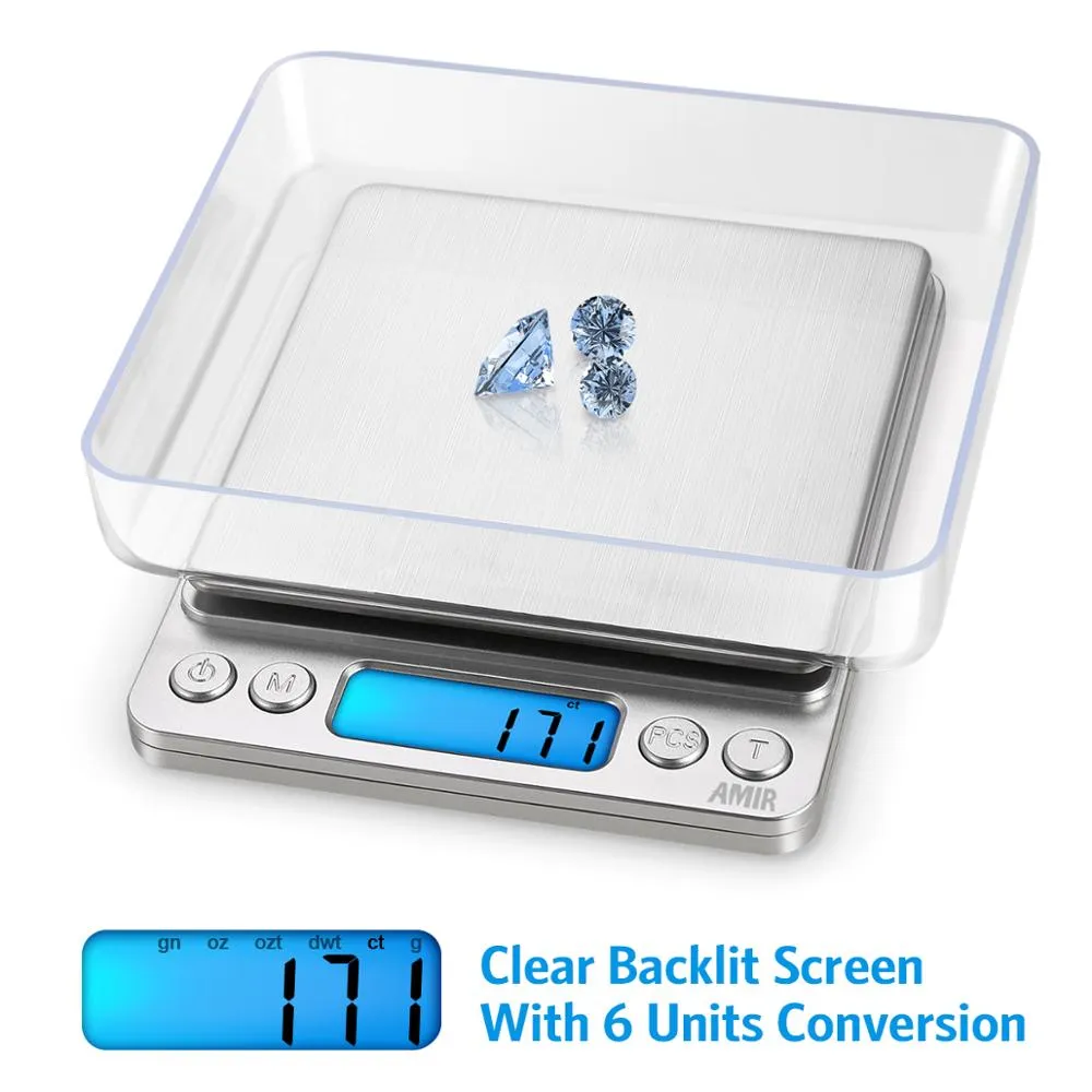 0.01g - 500g  LCD Electronic Scales | 2 Colours