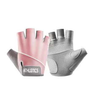 1 Pair Breathable Fingerless Gym Gloves for Men and Women