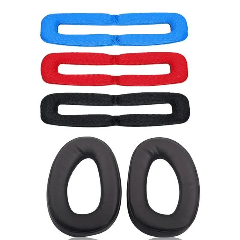 2-pack Headphone Covers for Sennheiser Gsp Series - Red Headband