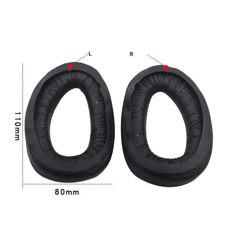 2-pack Headphone Covers for Sennheiser Gsp Series - Red Headband