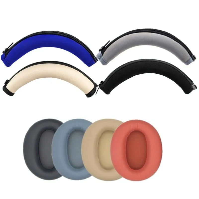 2-pack Headset Earmuff Covers for Edifier W820nb - Blue Headband