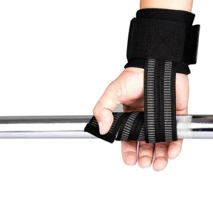 2 Pcs Wrist Support with Lifting Straps for Weightlifting Bodybuilding Powerlifting