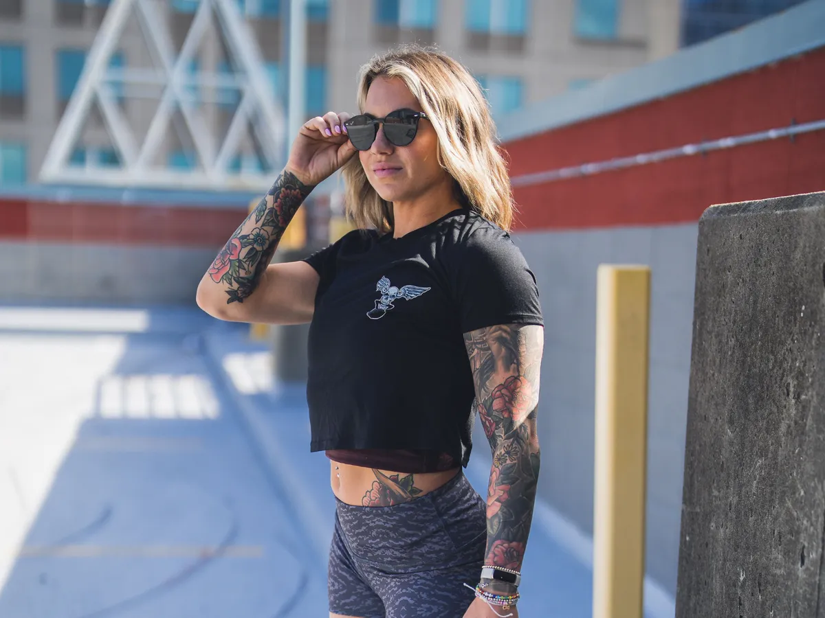 2POOD Lift More crop top - black