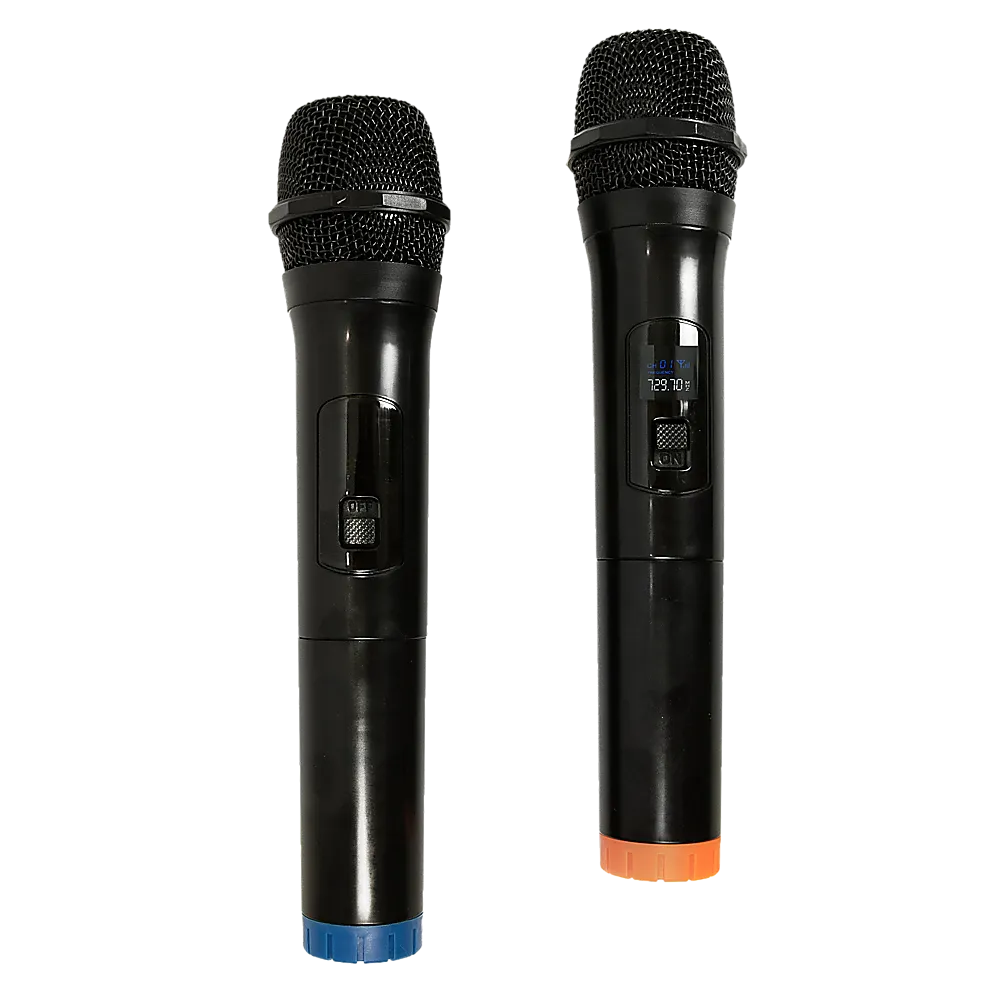 2x Wireless Microphone | Handheld Cordless Professional Mic for Karaoke & Events