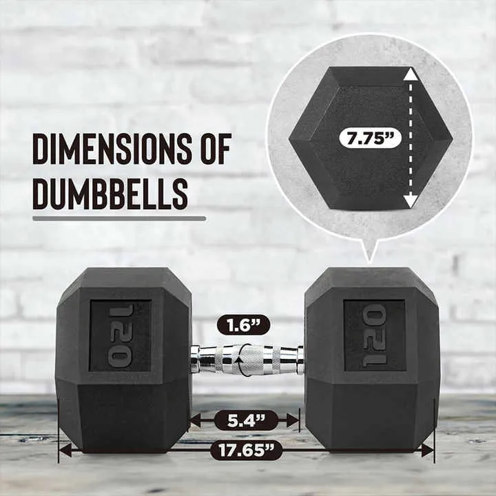 AKTIV دمبلز سداسية  . AKTIV Rubber Hex Dumbbells