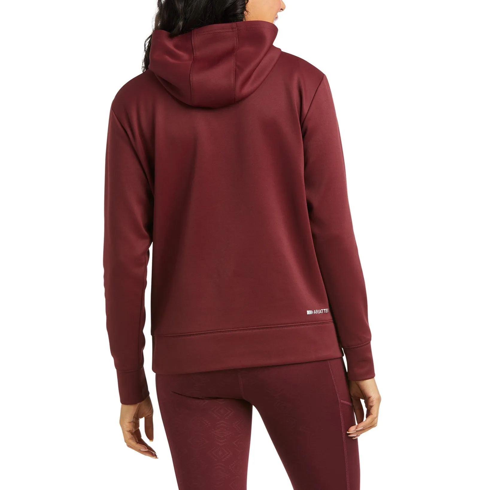 Ariat Ladies Logo TEK Windsor Wine Hoodie 10037562