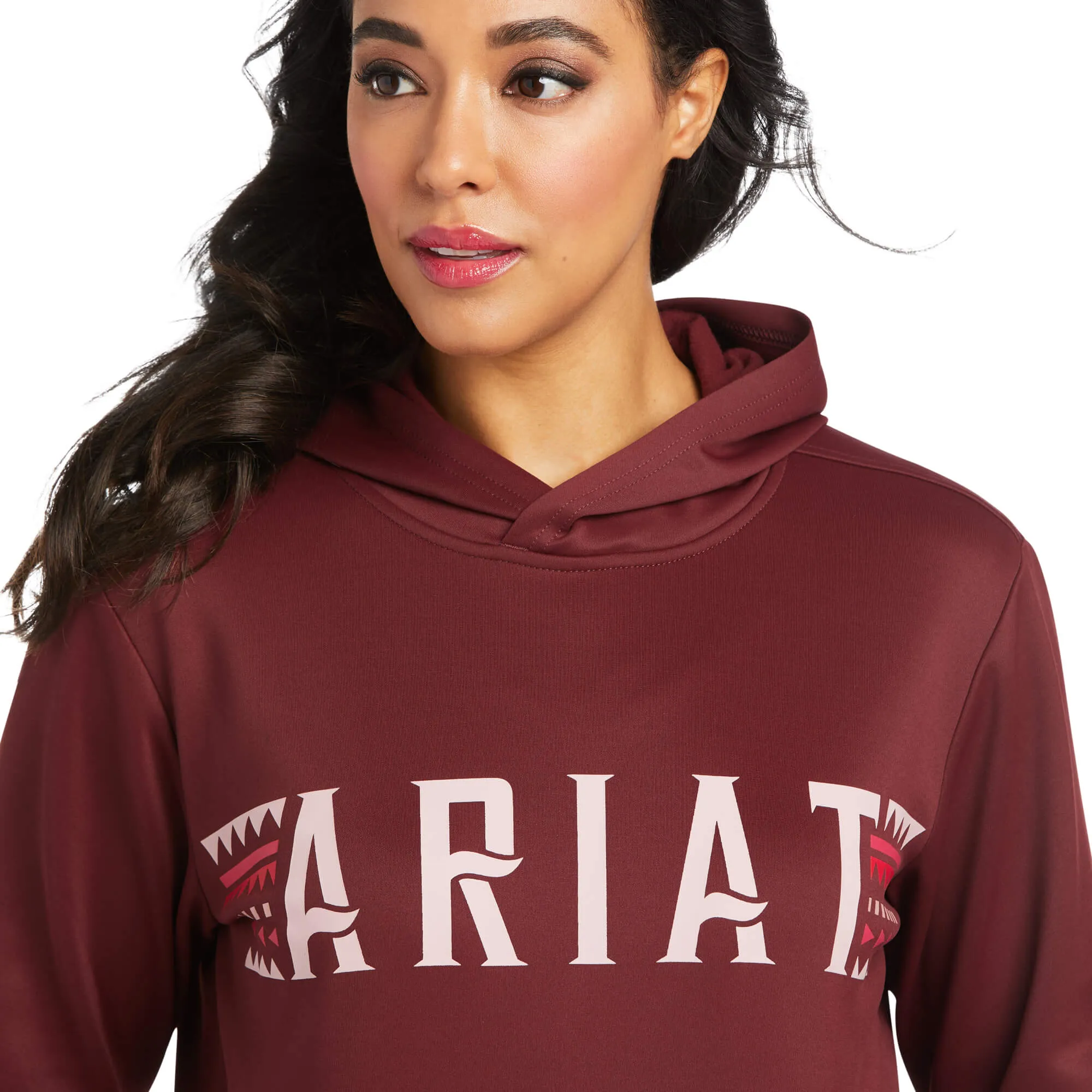 Ariat Ladies Logo TEK Windsor Wine Hoodie 10037562