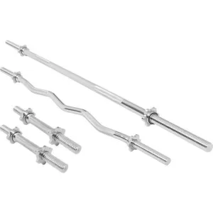 Barbell and EZ Bar with Dumbbells Set - Star Collars [BOM]