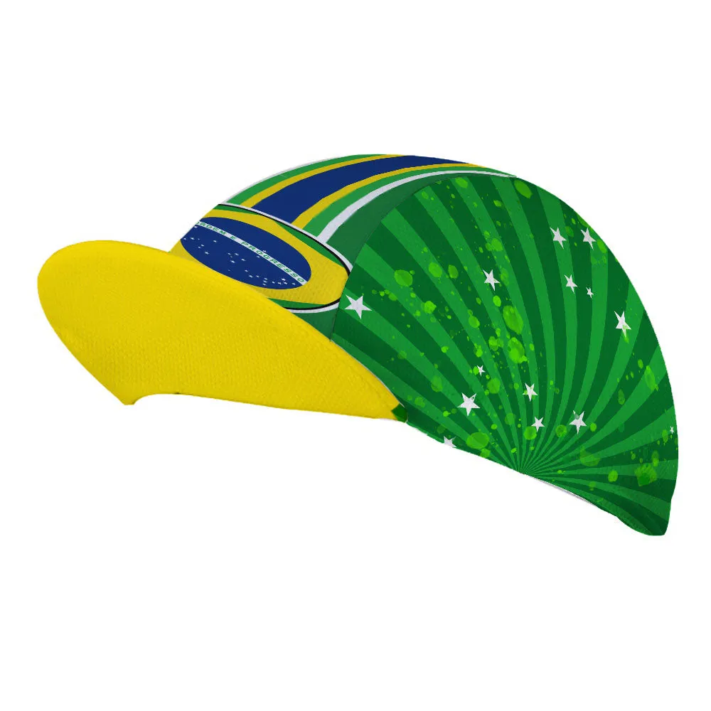 Brazil Cycling Hat Cap Cycling Cap for Men and Women