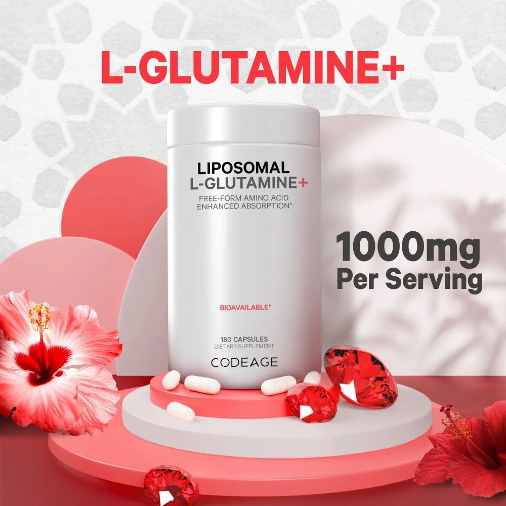 Codeage L-Glutamine  Free-Form Amino Acid Supplement