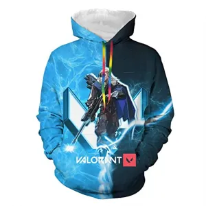 Game Valorant Hoodies - Sova 3D Unisex Hooded Pullover Sweatshirt