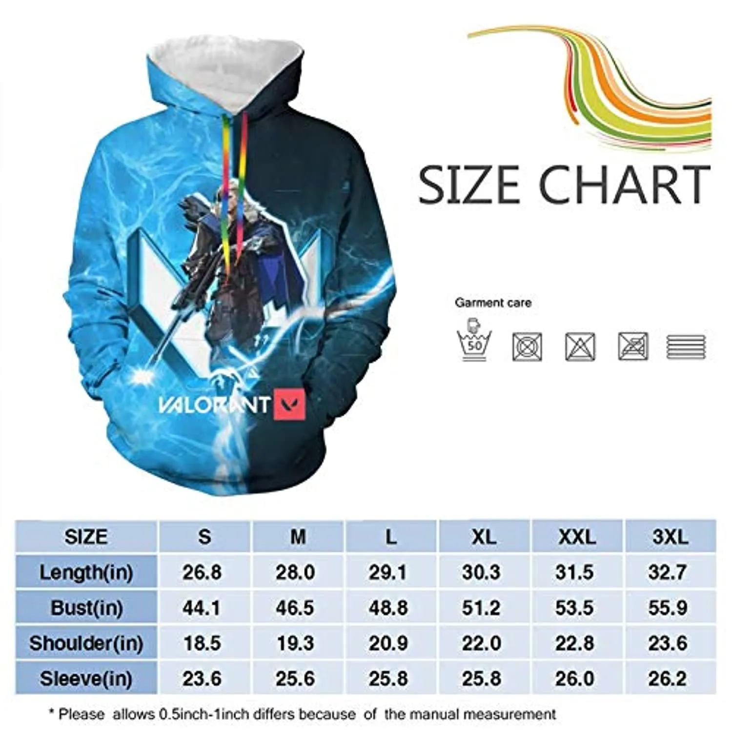 Game Valorant Hoodies - Sova 3D Unisex Hooded Pullover Sweatshirt