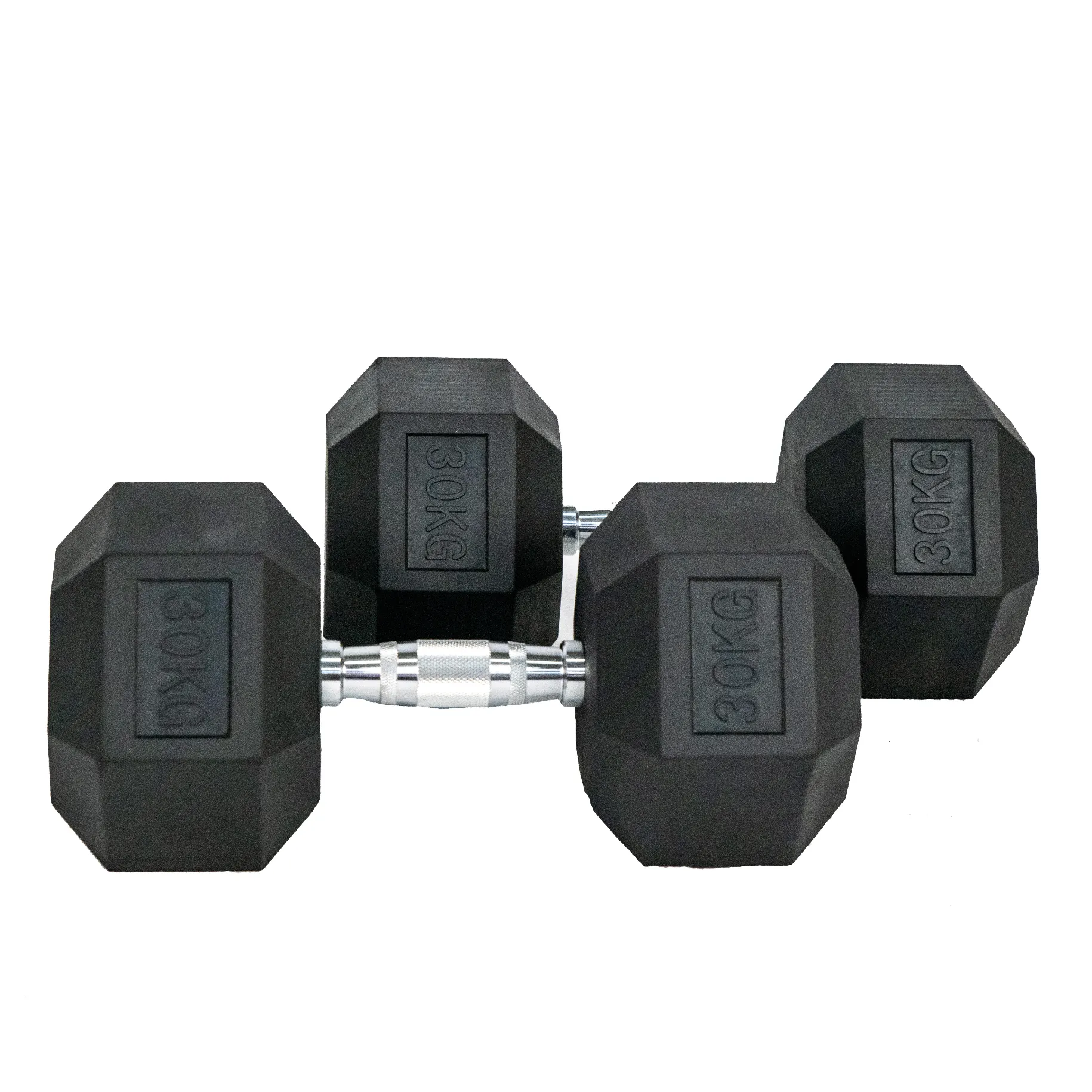 Hexagon Rubber Dumbbell Pair (KG)