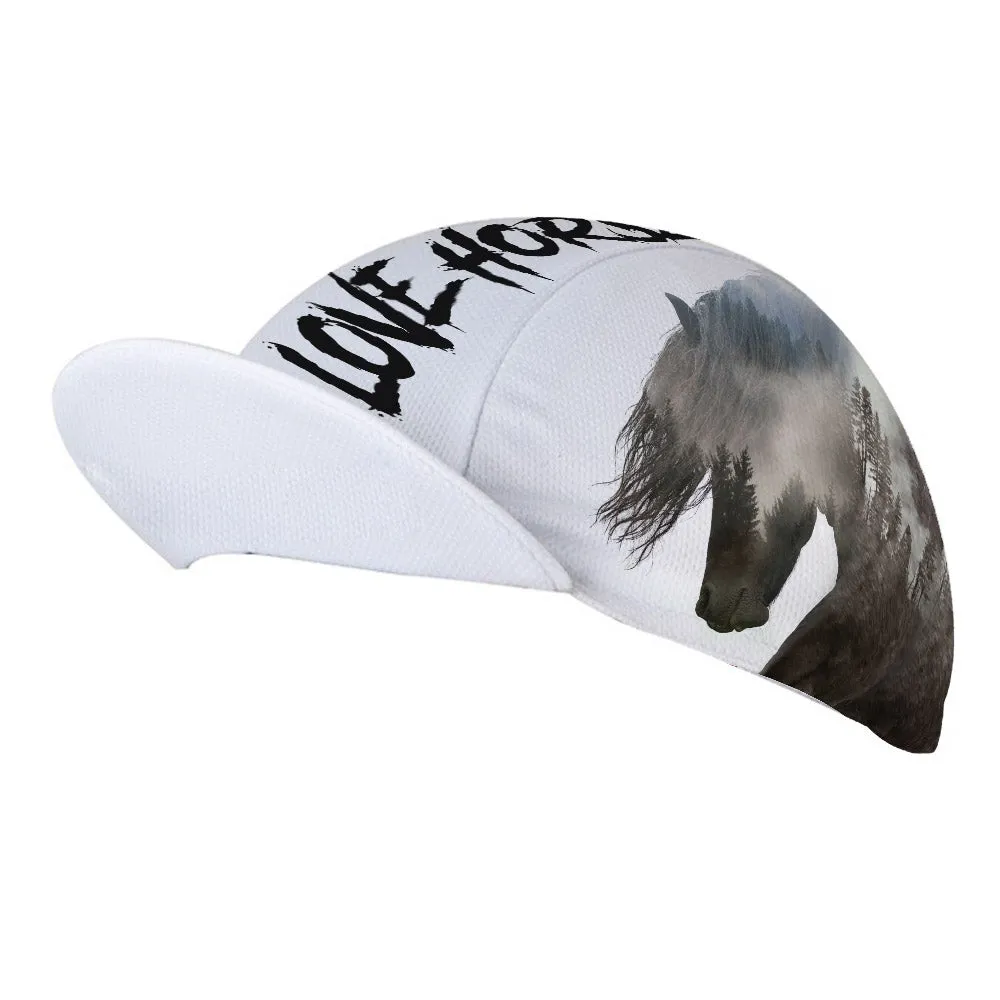 Horse Cycling Hat Cap Cycling Cap for Men and Women