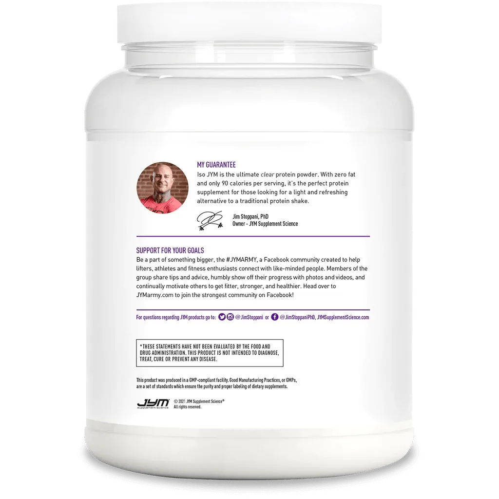 ISO JYM 100% Whey Protein 1.1lbs