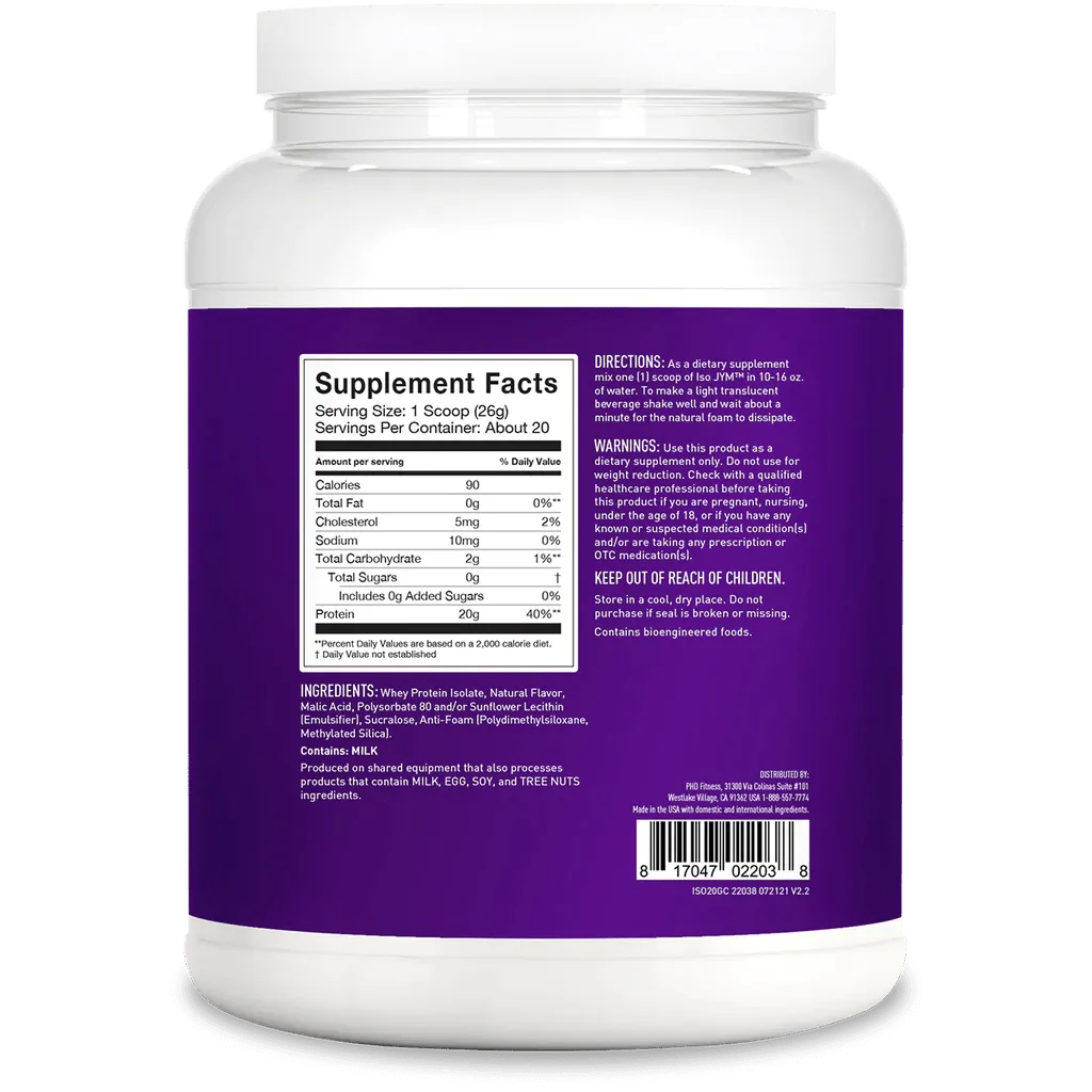ISO JYM 100% Whey Protein 1.1lbs