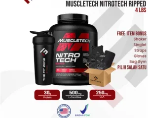Muscletech Nitrotech 4 Lbs Nitro Tech Ripped Whey Fat loss ( Choco )