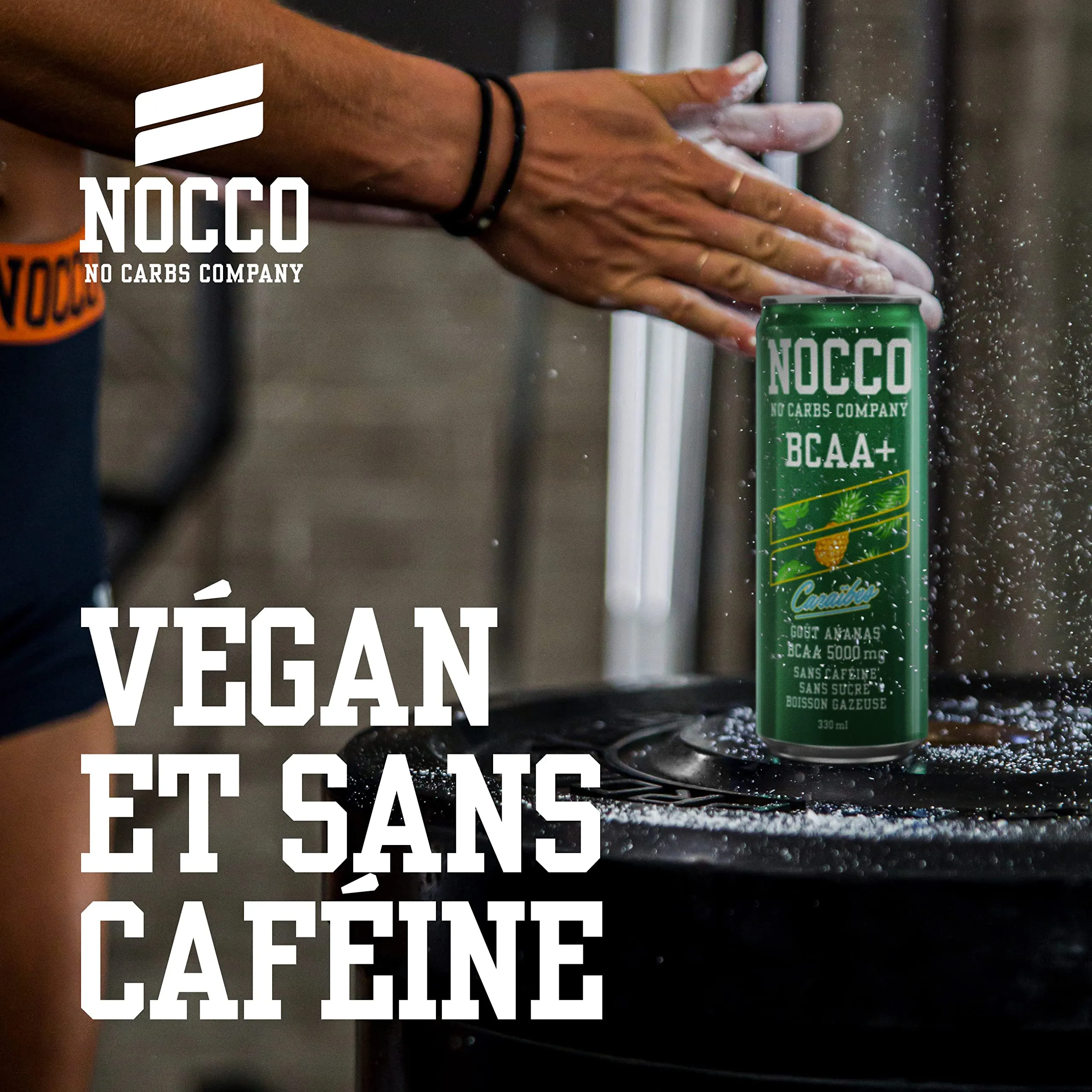 NOCCO Boisson nergissante got tropical 180 mg cafine 24x330ml Boissons nergtiques, Sans Sucre BCAA (Tropical)