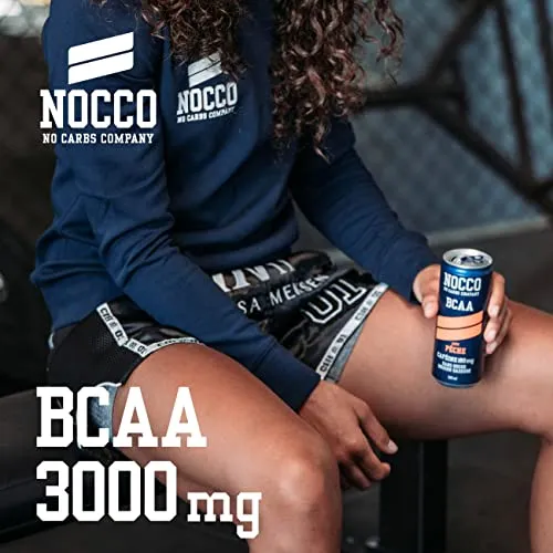 NOCCO Boisson nergissante got tropical 180 mg cafine 24x330ml Boissons nergtiques, Sans Sucre BCAA (Tropical)