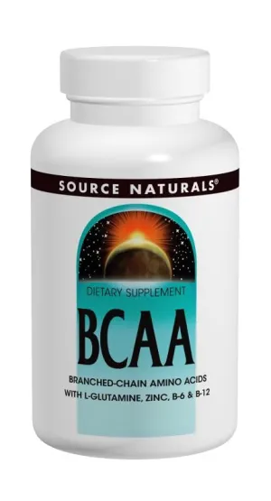 SOURCE NATURALS - BCAA with L-Glutamine, Zinc, B6 and B12 - 240 Capsules