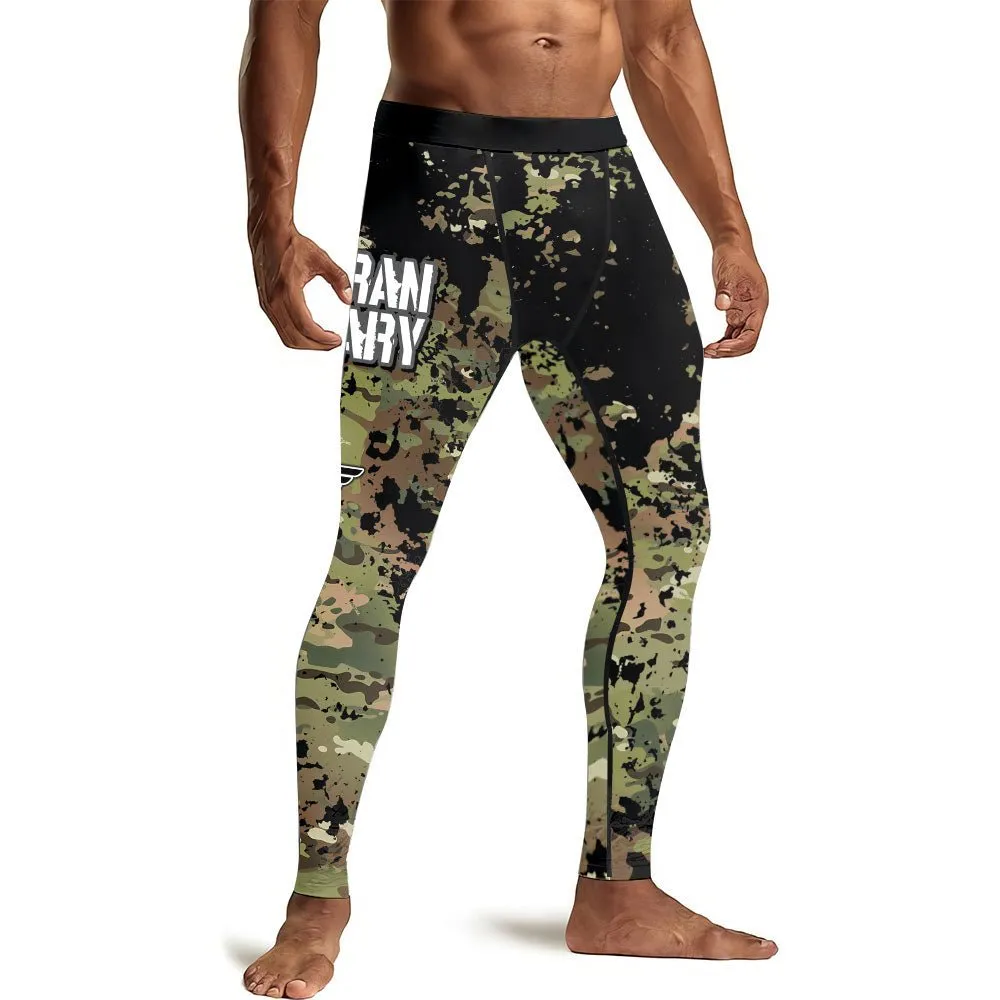 Veteran Army Camouflage Men's Compression Leggings